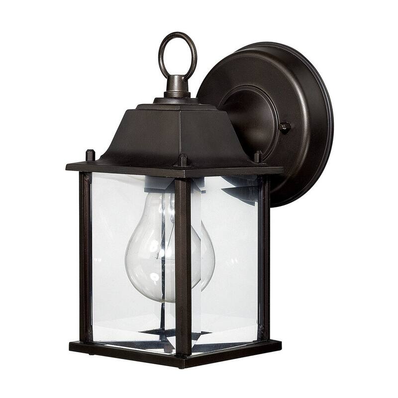 Traditional 1- light Outdoor Wall Lantern - Old  Bronze