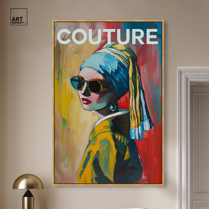 Pearl Earring Cover Canvas by Art Remedy
