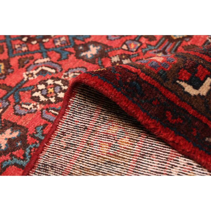 ECARPETGALLERY Hand-knotted Andelz Red Wool Rug - 3'7 x 10'9