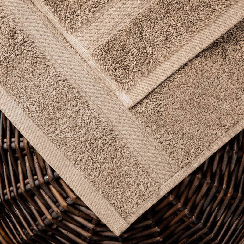 Superior Egyptian Cotton Heavyweight Solid Plush Towel Set
