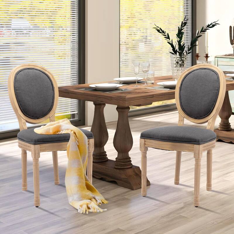French Dining Chair with Nailhead Trim Set of 4