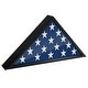 preview thumbnail 1 of 35, Americanflat Veteran's Flag Case Display Frame - Small & Large Fit Folded Flags Sized 3'x5' Or 5'x9.5'- Black & Mahogany Finish