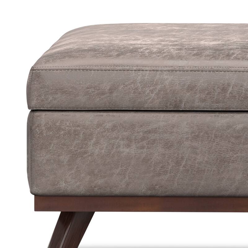 XL Square Coffee Table Storage Ottoman