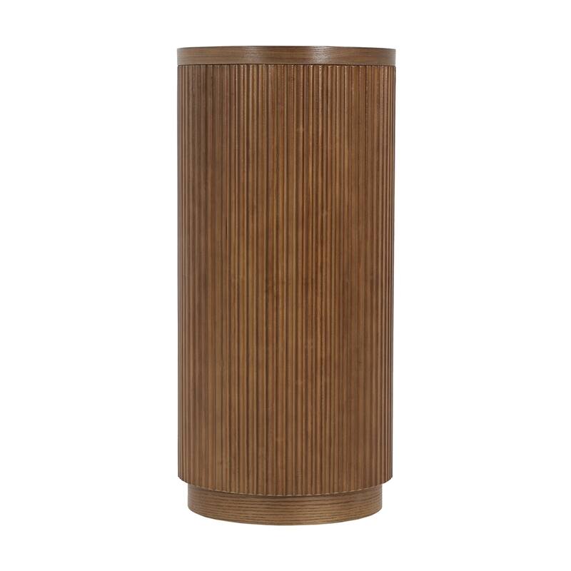 Multi-Functional Hallway Table with Open Shelf & Elegant Wood Grain for Living Room