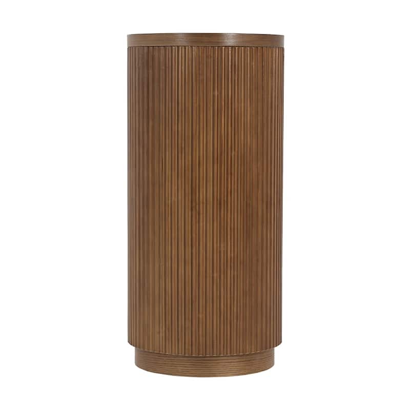 Slim Sofa Table with Open Shelf & Elegant Wood Grain,for Living Room