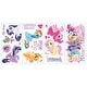 preview thumbnail 2 of 1, Blue & Red & Brown My Little Pony The Movie Wall Decals With Glitter by RoomMates