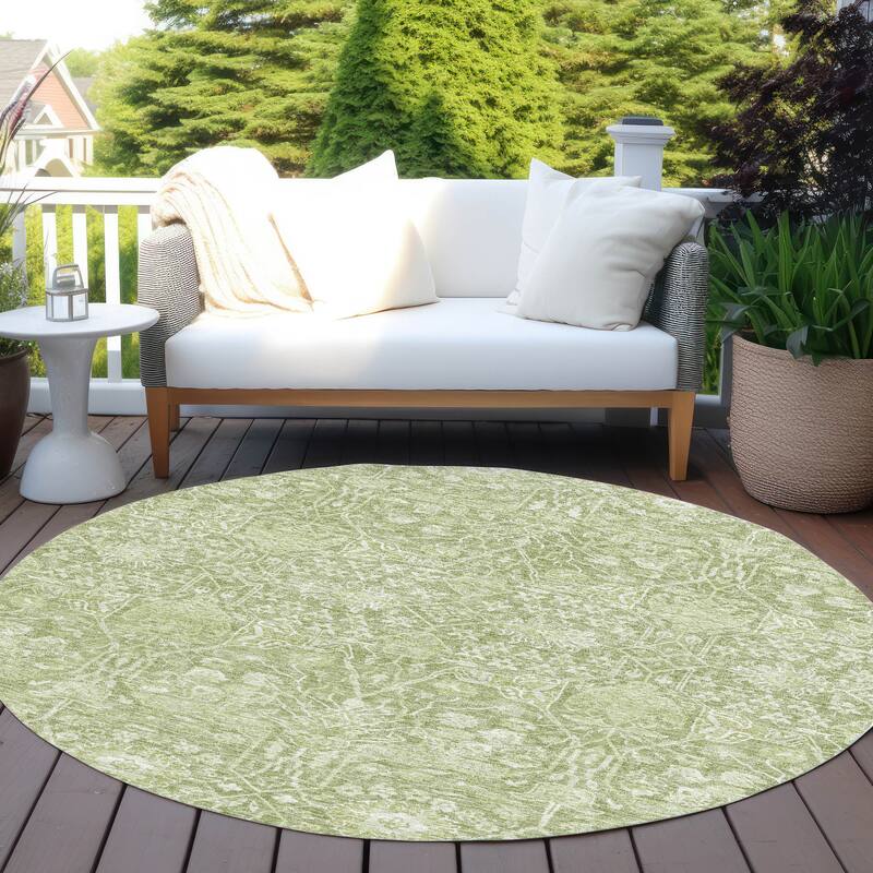 Machine Washable Indoor/ Outdoor Vintage Boho Chantille Rug