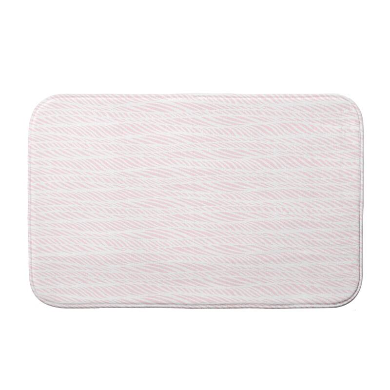 Rolling Waves Bath Mat - 17 x 24 - Pink