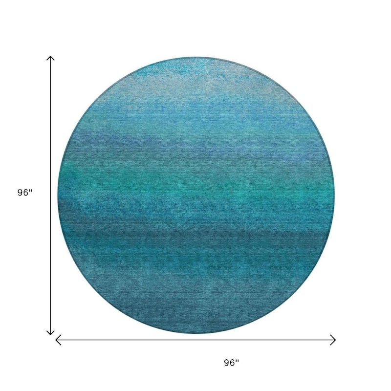 HomeRoots Ombre Transitional Rectangle Outdoor Rug