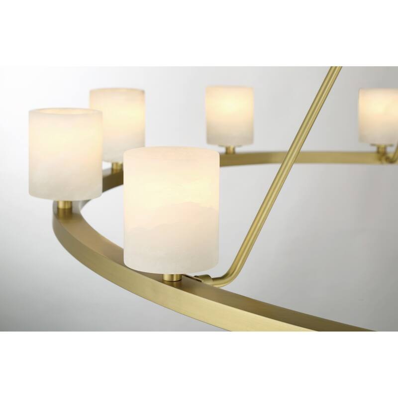 Crystorama Lighting Group ARA-10266-ST Aragon 12 Light 47" Wide LED
