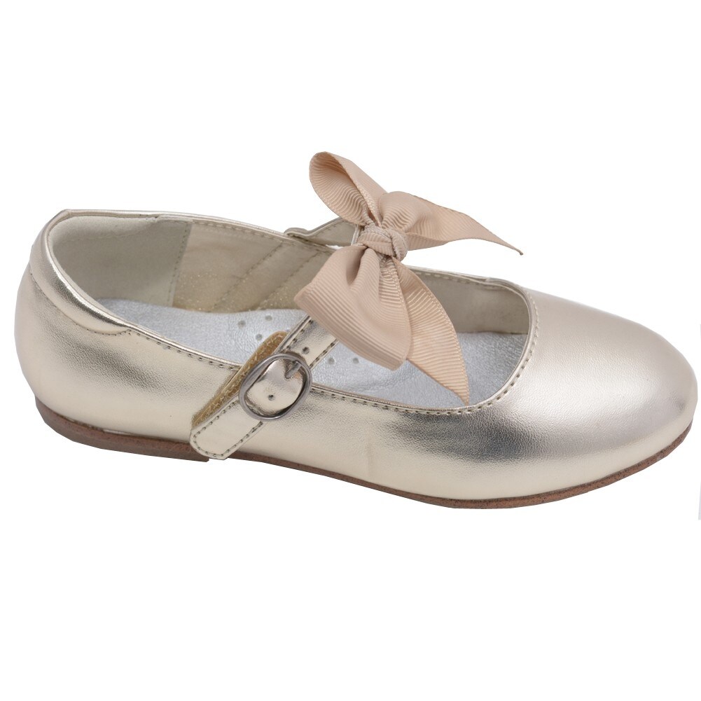 little girl gold flats