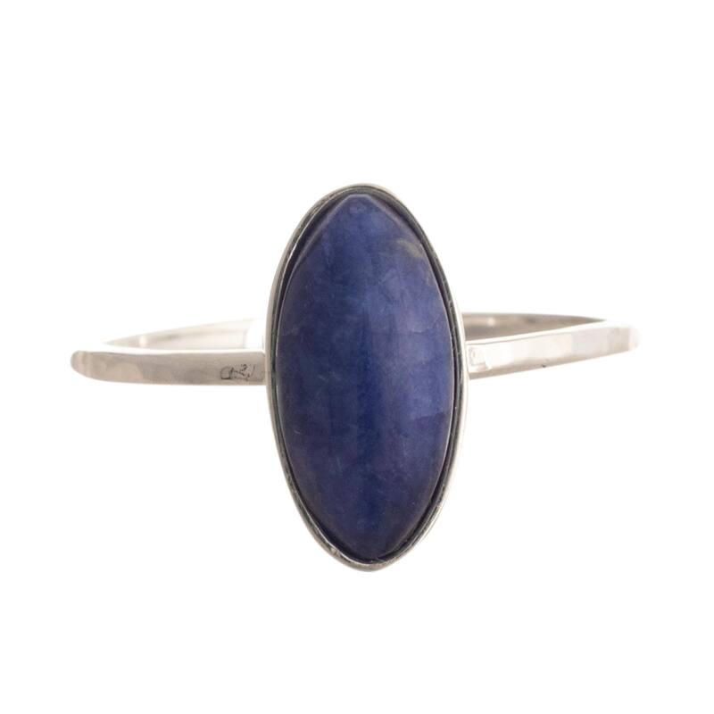Novica Handmade Andes Night Sky Sodalite Cocktail Ring - 8