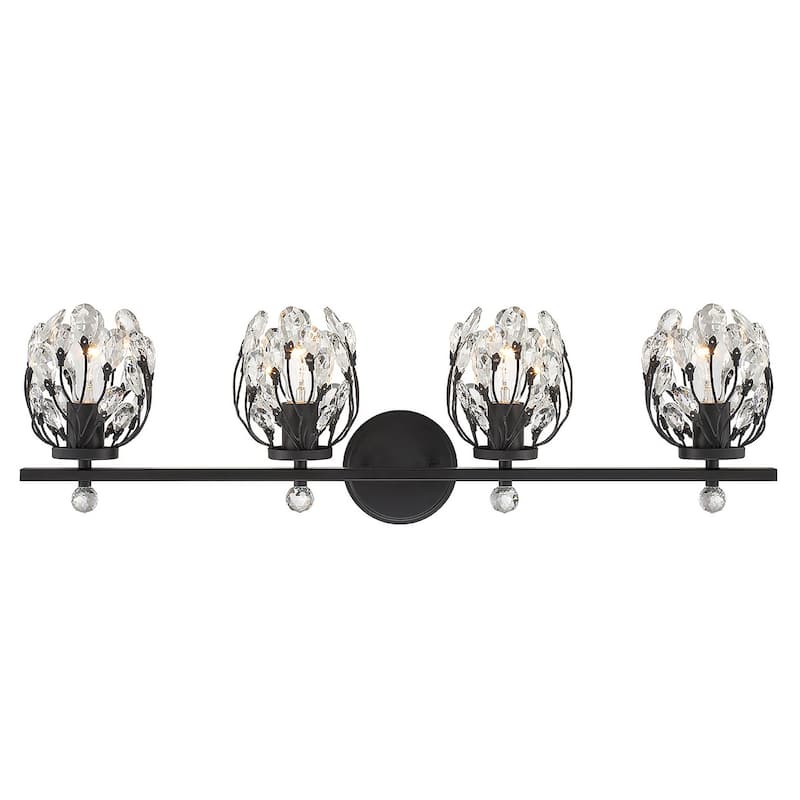 Savoy House 8-6601-4 Moreno 4 Light 31" Wide Vanity Light - Matte Black