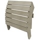 preview thumbnail 26 of 85, Vineyard HIPS Outdoor Folding Eco-Friendly All Weather Seashell Adirondack Chairs (12-Piece Conversation Set)