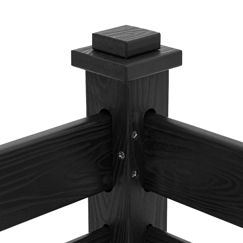 Courtyard Privacy Fence No Pit Digging Type, More Convenient For Outdoor Installation,2,4-Panel - 39.3 in. W x 35.6 in. H