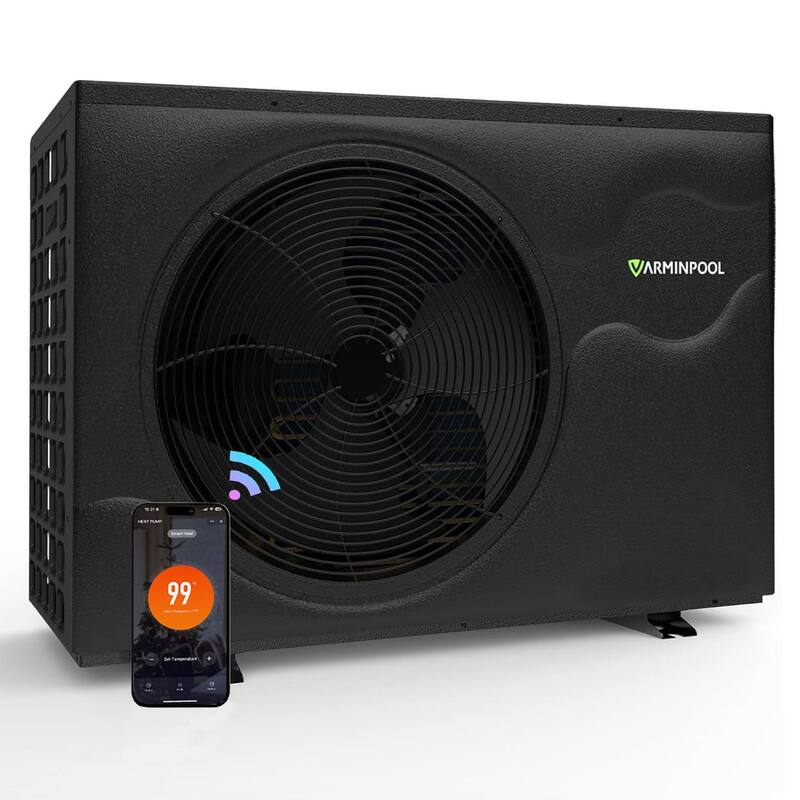 58000 BTU Electric Pool Heat Pump for 18,000 Gallon Pools - 58000BTU - 65000BTU