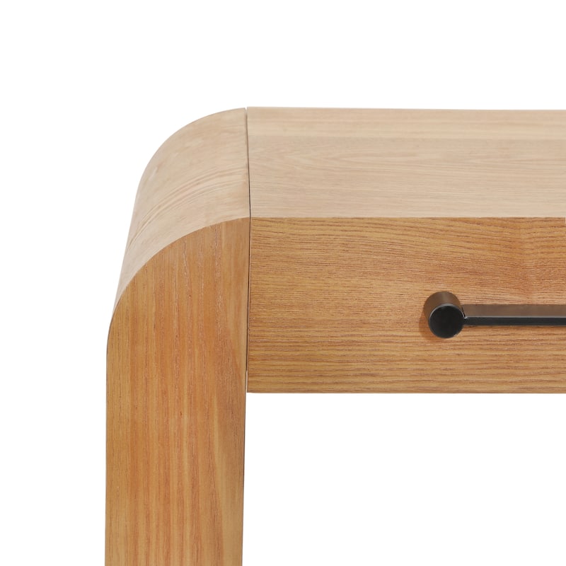Christopher Knight Home - Astra Modern Ash Veneer Console Table with 2 Drawers and Metal Handles