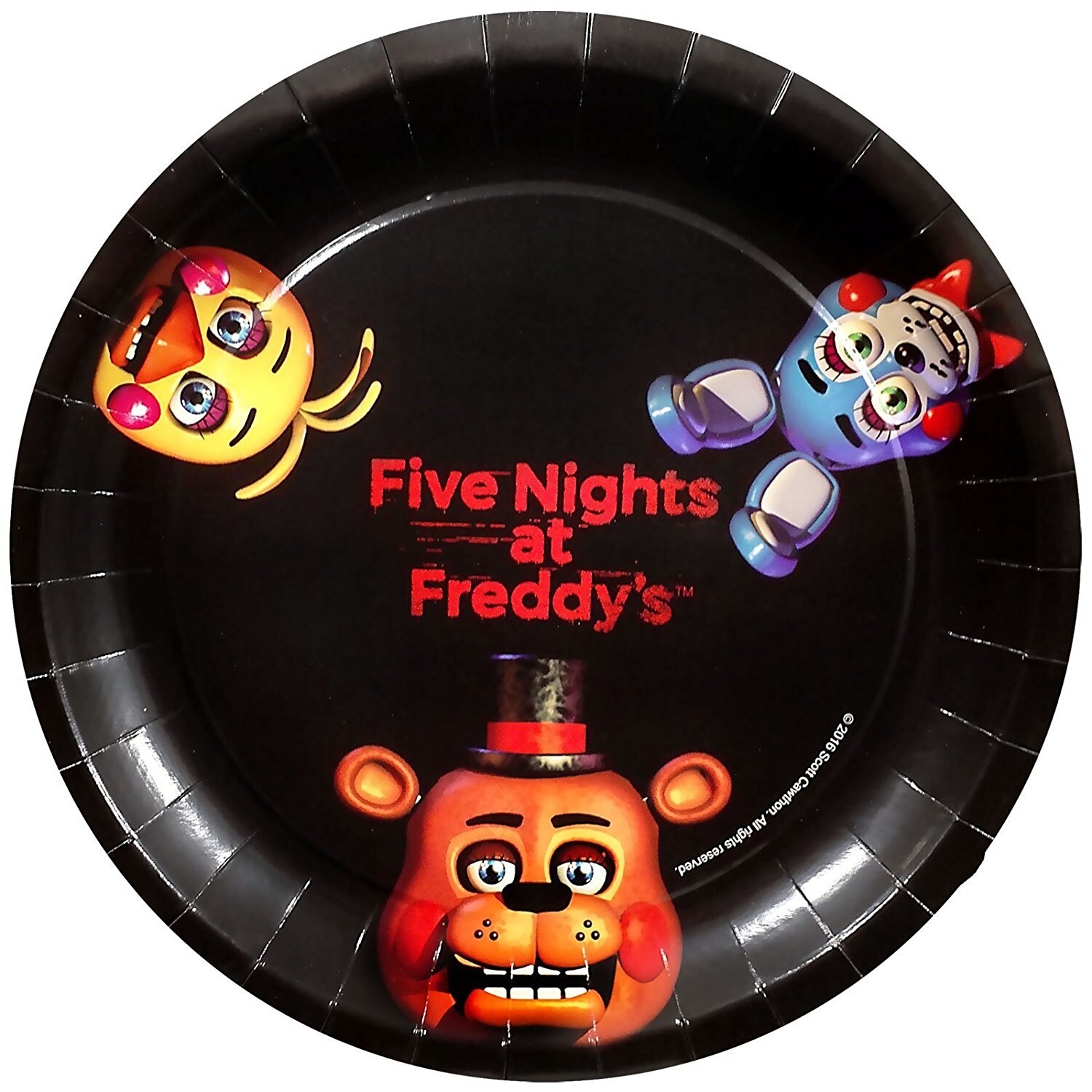 Five Nights at Freddy's Paper Plates, 9in, 8ct