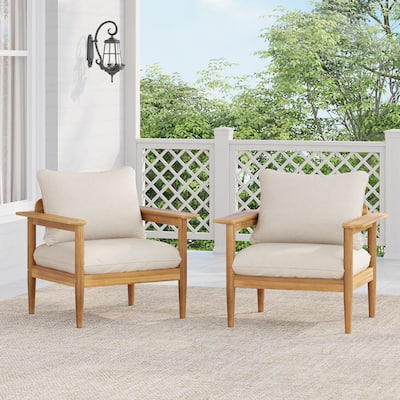 Christopher Knight Home- Quillon Outdoor Acacia Wood Seating Set