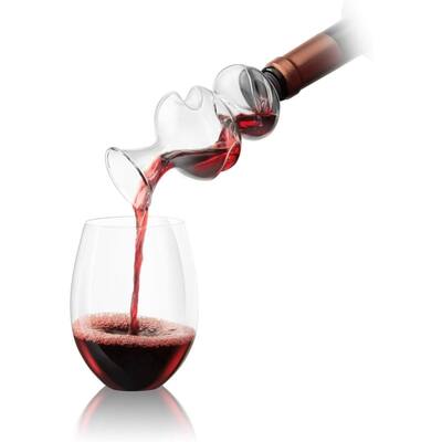 Final Touch Conundrum Wine Aerator for Wine Bottles - 3.5 x 6.7 inch