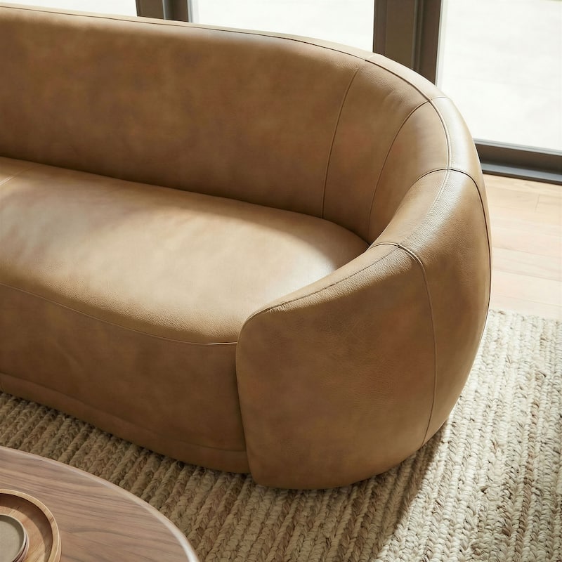 Contessa Curved Vegan Leather Sofa