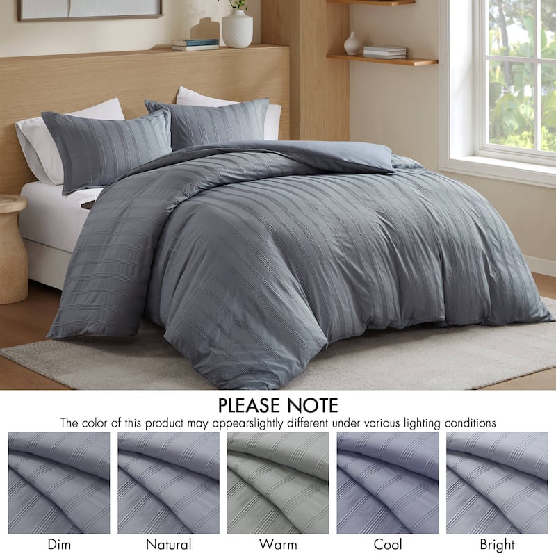 Chelsea Square Logan Woven Striped Duvet Set