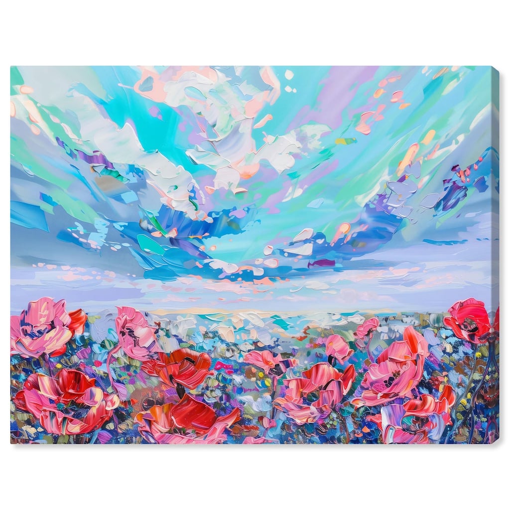 Poppy Paradise Canvas by Art Remedy, Gallery Wrapped