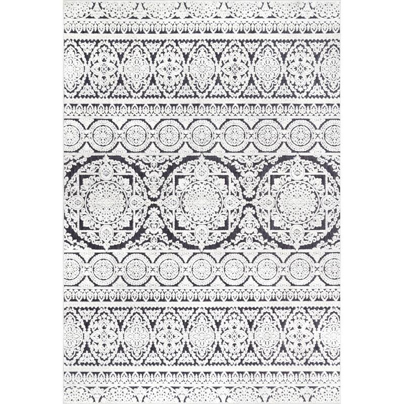 Nuloom Traditional Victorian Mary Damask Royal Print Area Rug