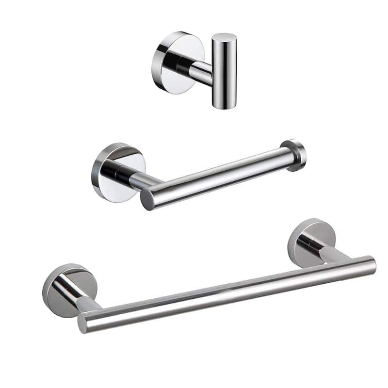 AITINKAN 3-Piece Bath Hardware Set Towel Holder Set in Stainless Steel