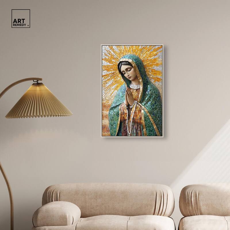Tessellated Tepeyac Vision Canvas by Art Remedy