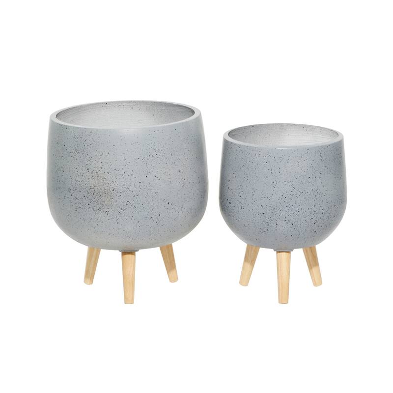 MgO Contemporary Planter (Set of 2) - S/2 17", 15"H