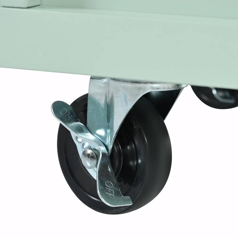 53-inch Width Kitchen Island with Drop-Leaf Countertop