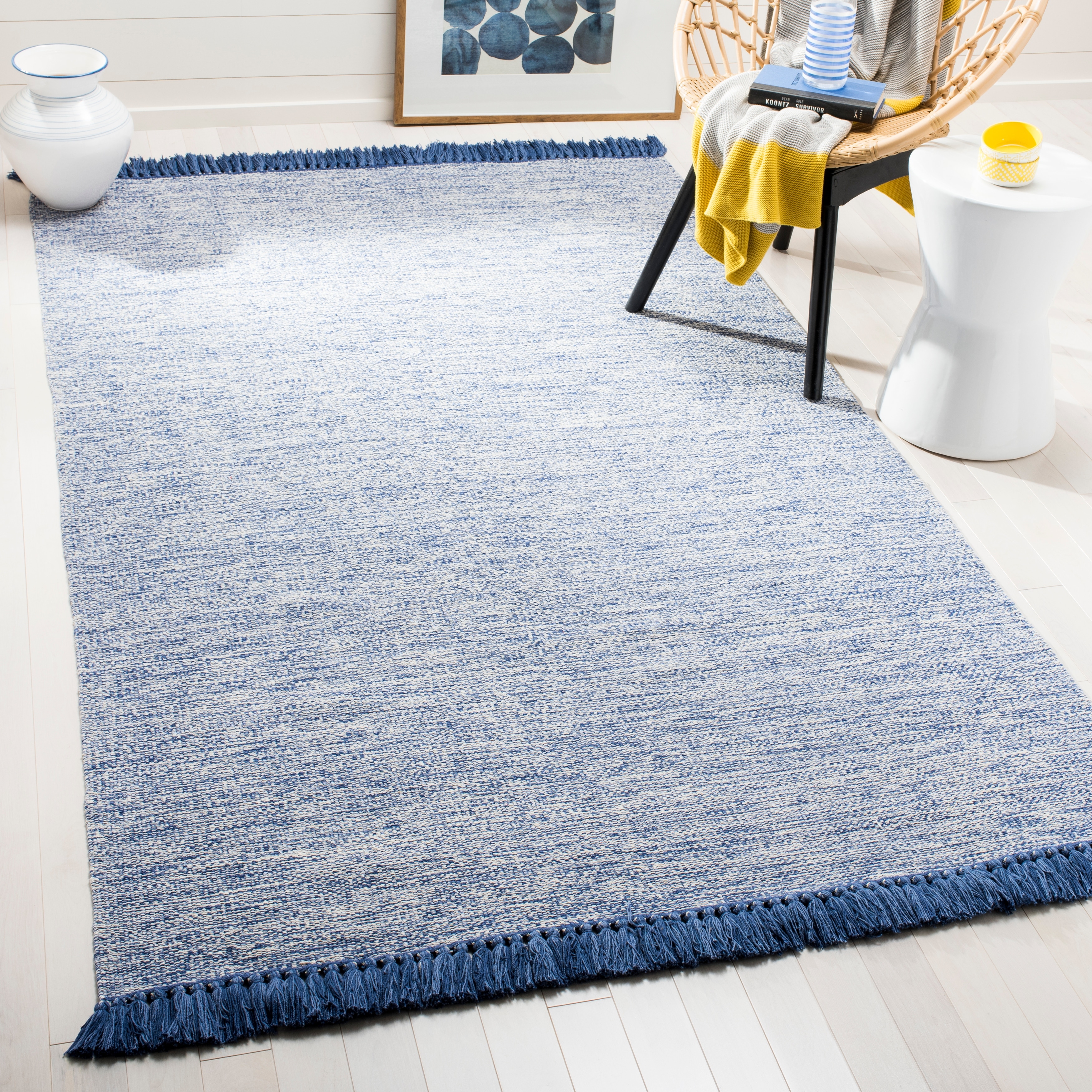 SAFAVIEH, Handmade Flatweave Montauk Heulyn Casual Cotton Rug with