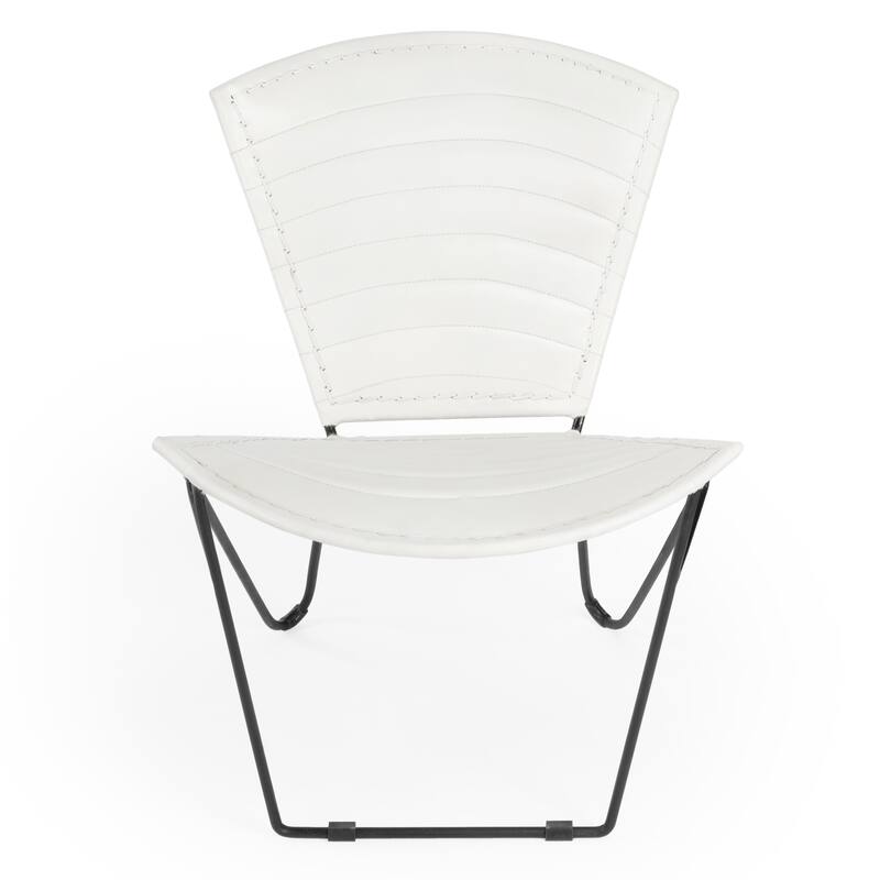 Felix Iron & Leather Accent Chair