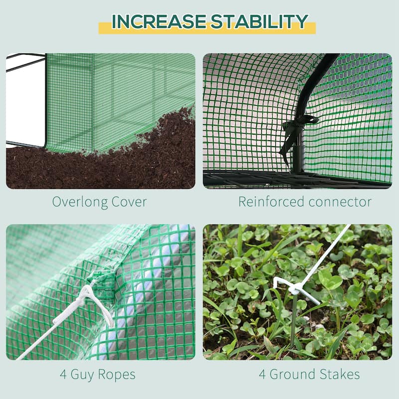 8' X 6' X 7' Portable Water/uv Walk-in Greenhouse
