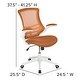 preview thumbnail 90 of 150, Mid-Back Mesh Swivel Ergonomic Task Office Chair with Flip-Up Arms