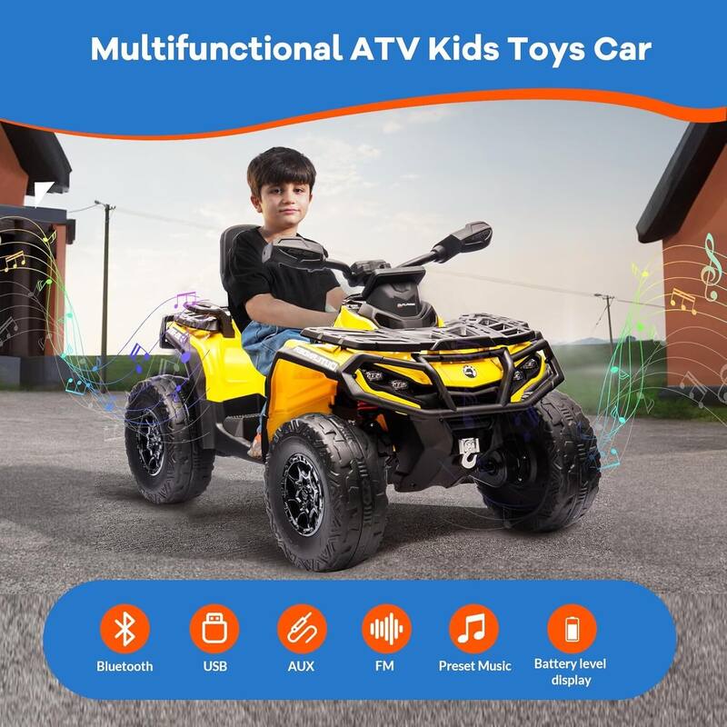 24V Electric Toy Ride On Car for Kids Best Gift, Blue