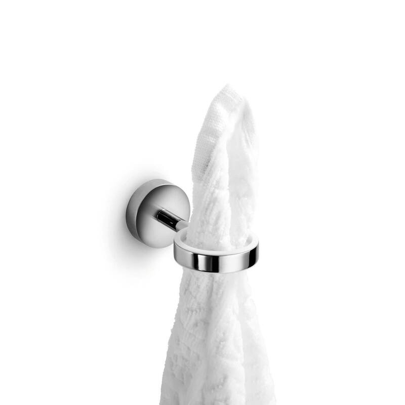 WS Bath Collections Baketo 2" Wall Mounted Towel Ring - Polished Chrome