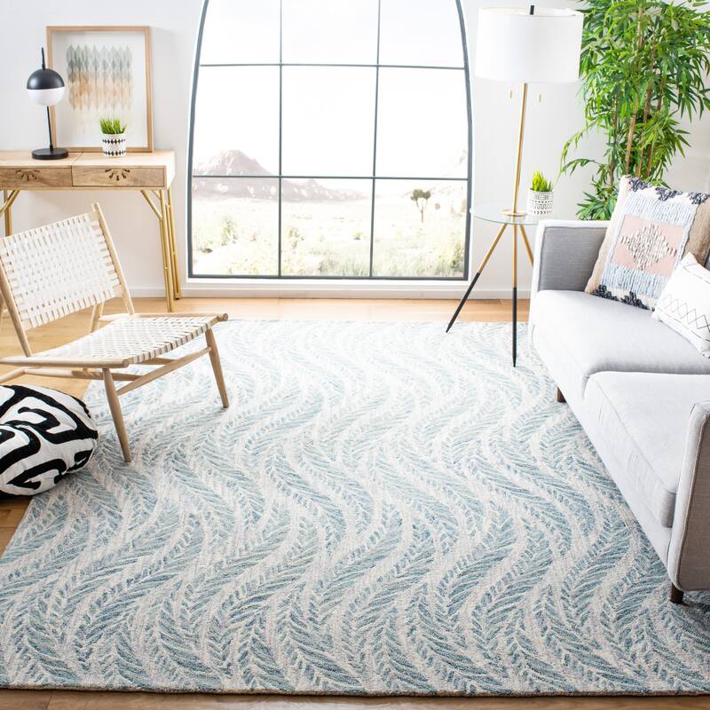 SAFAVIEH Handmade Micro-Loop Maele Modern Wool Rug