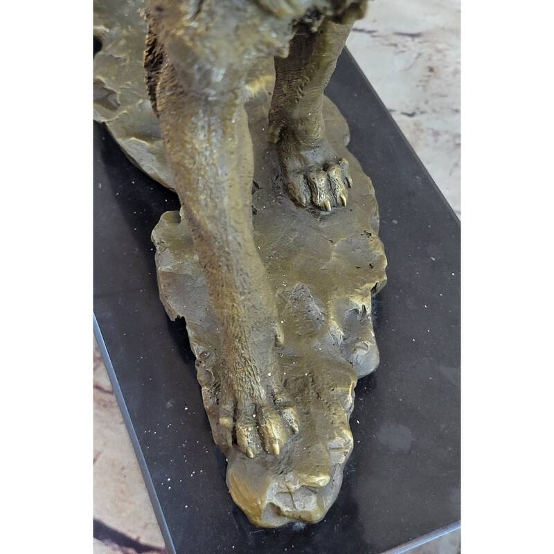 Imitative Wolf DireImitative wolf Bronze Statue Sculpture Figure Antoine Barye Art 13.5 Inches X 15 Inches