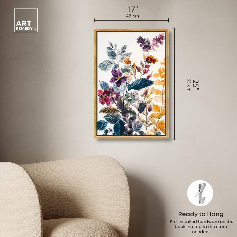 Iris Indigo I Canvas by Art Remedy