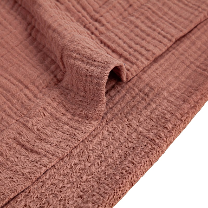HiEnd Accents 100% Cotton Voile Muslin Gauze Soft and Lightweight Bedding 3 Piece Comforter Set