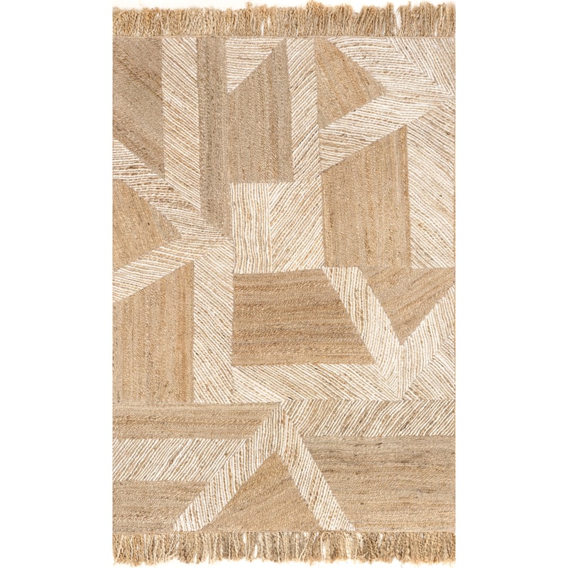 Nuloom Davina Bohemian Tasseled Jute Area Rug