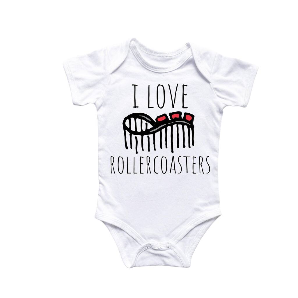 Roller Coaster Theme Park - Baby Boy Girl Clothes Infant Bodysuit Funny Cute Newborn