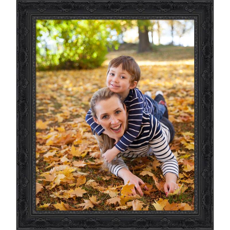 Filigree Picture Frame, Photo Frame - 20x24 - Filigree Gloss Black
