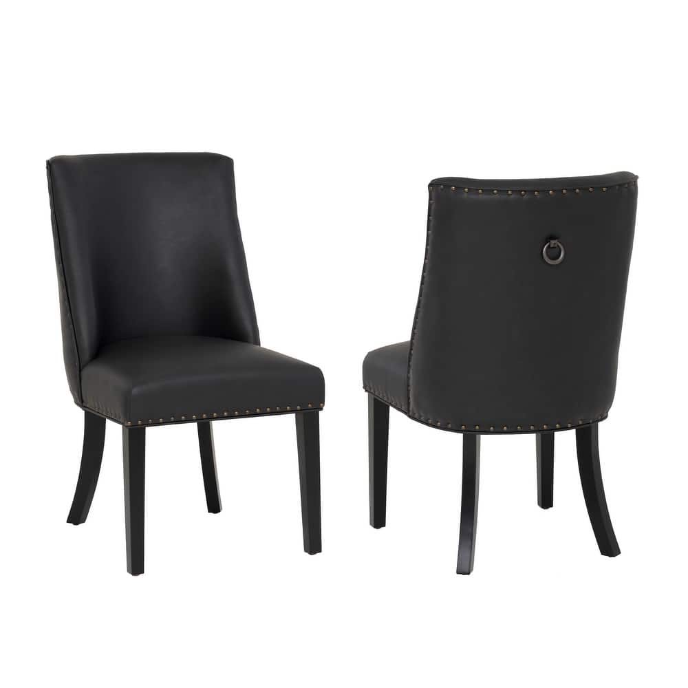 Allard Faux Leather Dining Chairs (Set of 2)