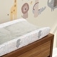 preview thumbnail 3 of 2, Lambs & Ivy Jungle Story Soft Minky Velour Safari Changing Pad Cover- White/Gray - Multicolor