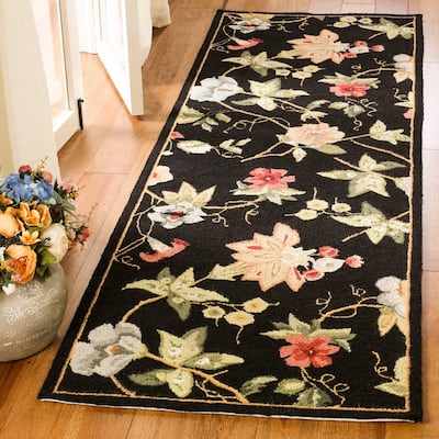 SAFAVIEH Handmade Chelsea Rubi French Country Floral Wool Rug