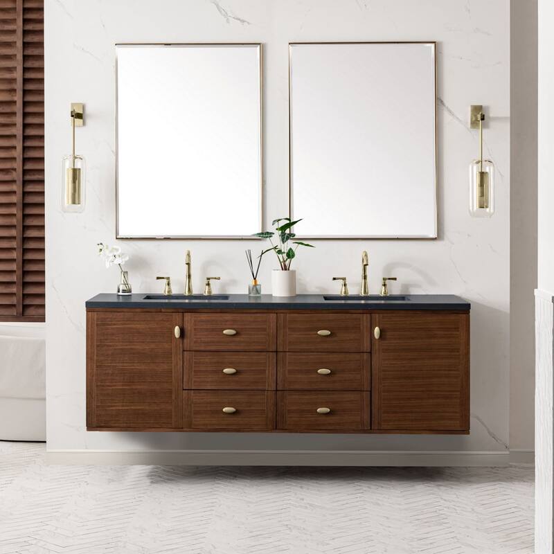 James Martin Vanities 670-V72-3CSP Amberly 72" Free Standing or Wall