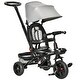 preview thumbnail 1 of 13, 14-in-1 Convertible Tricycle with Adjustable Parent Push Handle, Safety Features, and Storage Baskets for Kids Grey